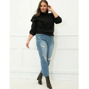 Eloquii Blue Jeans Distressed Ankle-Length Size # 22 NWT plus size